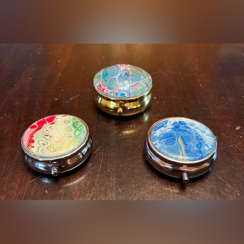 3 Pill Holders With 3 Compartments Each